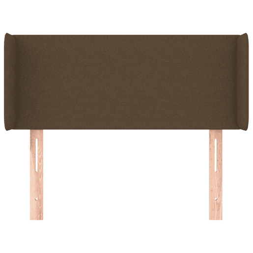 vidaXL Cabeceira de cama c abas tecido 103x16x7888cm castanho-escuro vidaXL Cabeceira de cama c abas tecido 103x16x7888cm castanho-escuro