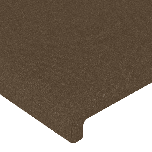 vidaXL Cabeceira de cama c abas tecido 103x16x7888cm castanho-escuro vidaXL Cabeceira de cama c abas tecido 103x16x7888cm castanho-escuro