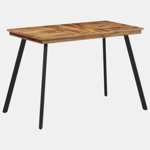 vidaXL Mesa de jantar 120x62x76 cm madeira de teca maciça