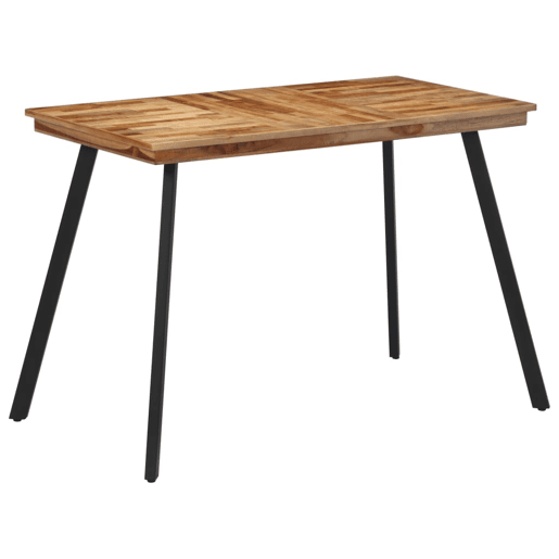 vidaXL Mesa de jantar 120x62x76 cm madeira de teca maciça