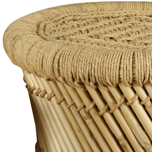 vidaXL Bancos 2 pcs bambu e juta vidaXL Bancos 2 pcs bambu e juta