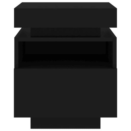 vidaXL Mesas de cabeceira c luzes LED 2 pcs 40x39x48,5 cm preto vidaXL Mesas de cabeceira c luzes LED 2 pcs 40x39x48,5 cm preto