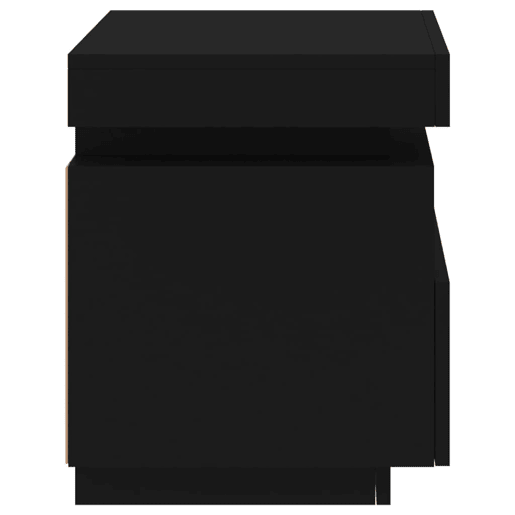 vidaXL Mesas de cabeceira c luzes LED 2 pcs 40x39x48,5 cm preto vidaXL Mesas de cabeceira c luzes LED 2 pcs 40x39x48,5 cm preto