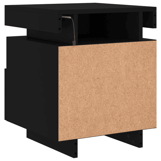 vidaXL Mesas de cabeceira c luzes LED 2 pcs 40x39x48,5 cm preto vidaXL Mesas de cabeceira c luzes LED 2 pcs 40x39x48,5 cm preto