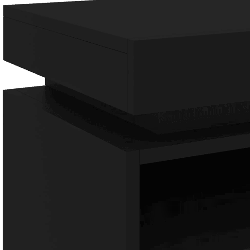 vidaXL Mesas de cabeceira c luzes LED 2 pcs 40x39x48,5 cm preto vidaXL Mesas de cabeceira c luzes LED 2 pcs 40x39x48,5 cm preto