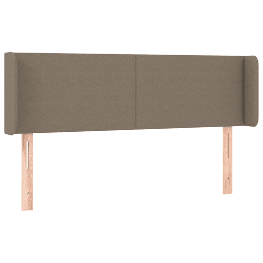 vidaXL Cabeceira cama abas tecido 147x16x7888 cm cinzento-acastanhado