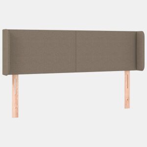 vidaXL Cabeceira cama abas tecido 147x16x7888 cm cinzento-acastanhado