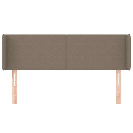 vidaXL Cabeceira cama abas tecido 147x16x7888 cm cinzento-acastanhado