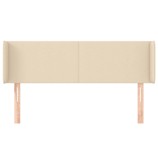 vidaXL Cabeceira de cama c abas tecido 147x16x7888 cm creme vidaXL Cabeceira de cama c abas tecido 147x16x7888 cm creme