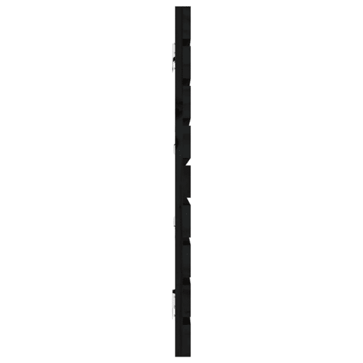 vidaXL Cabeceira de parede 166x3x63 cm madeira de pinho maciça preto vidaXL Cabeceira de parede 166x3x63 cm madeira de pinho maciça preto
