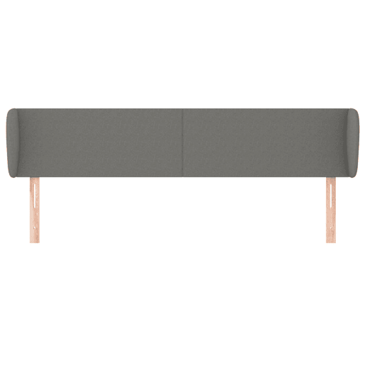 vidaXL Cabeceira de cama c abas tecido 183x16x7888cm cinzento-escuro vidaXL Cabeceira de cama c abas tecido 183x16x7888cm cinzento-escuro