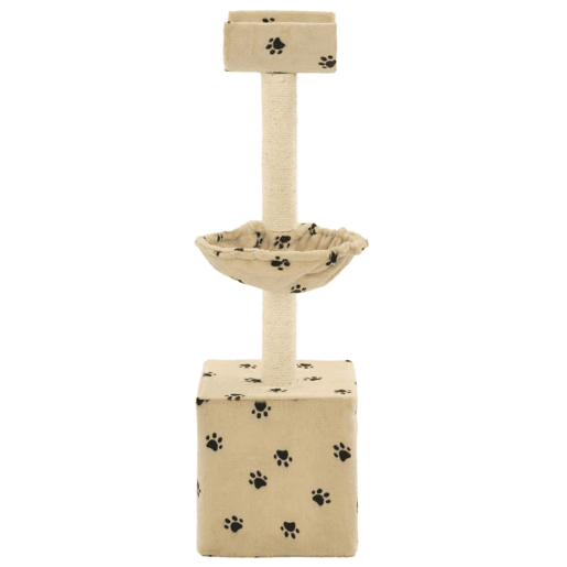vidaXL Árvore para gatos c postes arranhadores sisal 105 cm bege vidaXL Árvore para gatos c postes arranhadores sisal 105 cm bege
