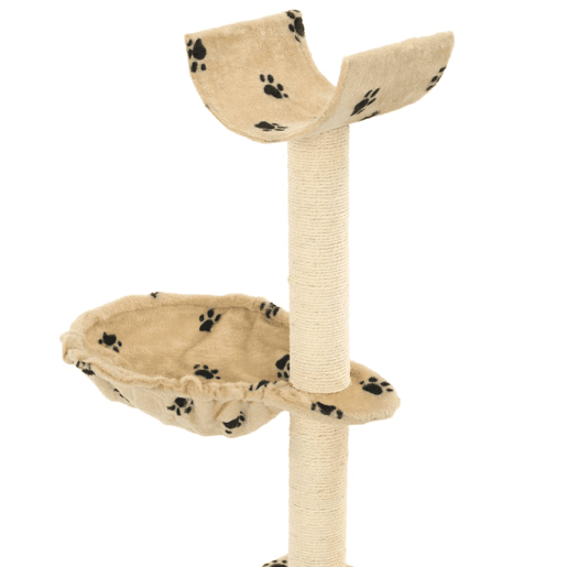 vidaXL Árvore para gatos c postes arranhadores sisal 105 cm bege vidaXL Árvore para gatos c postes arranhadores sisal 105 cm bege