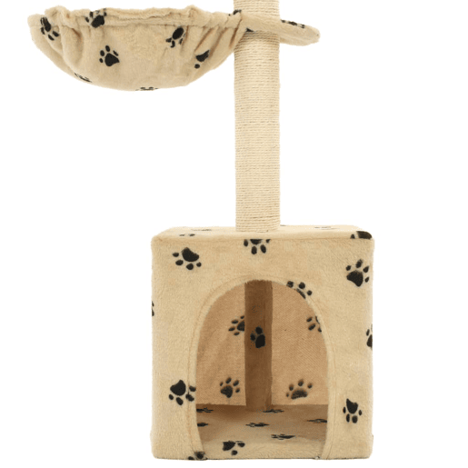 vidaXL Árvore para gatos c postes arranhadores sisal 105 cm bege vidaXL Árvore para gatos c postes arranhadores sisal 105 cm bege