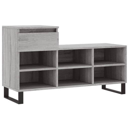vidaXL Sapateira 102x36x60 cm derivados de madeira cinzento sonoma vidaXL Sapateira 102x36x60 cm derivados de madeira cinzento sonoma