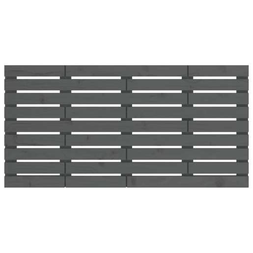 vidaXL Cabeceira de parede 126x3x63 cm madeira de pinho maciça cinza vidaXL Cabeceira de parede 126x3x63 cm madeira de pinho maciça cinza