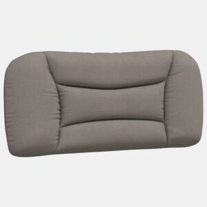 vidaXL Almofadão de cabeceira Hvar 80 cm tecido cinzento-acastanhado