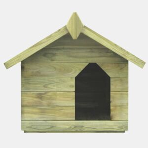 vidaXL Casota para cão com telhado de abrir pinho impregnado