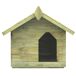 Casa De Perro De Madera Casa De Perro De Madera Verde