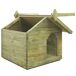 Casa De Perro De Madera Casa De Perro De Madera Verde