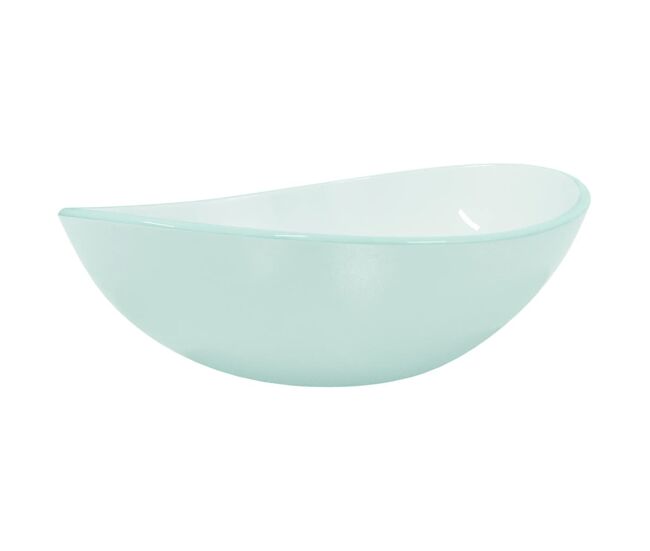 Vidaxl lavabo de vidrio templado esmerilado 54,5x35x15,5 cm