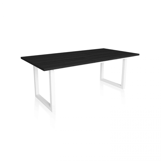 Mesa de jantar Altea 200 Negro Blanco 194 x 75 x 90 cm Mesa de jantar Altea 200 Negro Blanco 194 x 75 x 90 cm