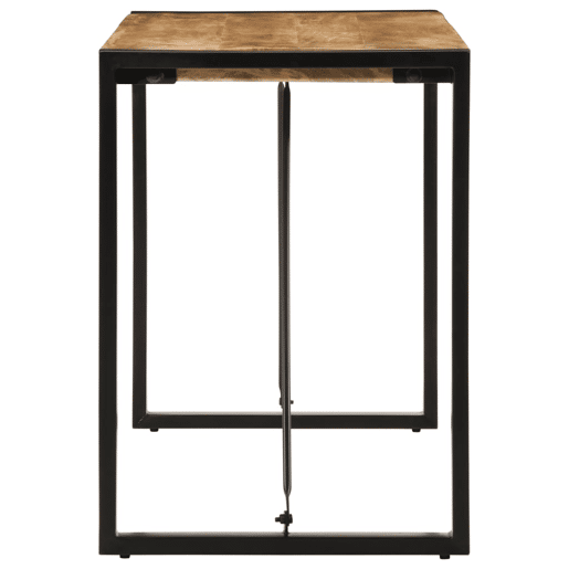 vidaXL Mesa de jantar 120x55x76 cm madeira de mangueira maciça áspera