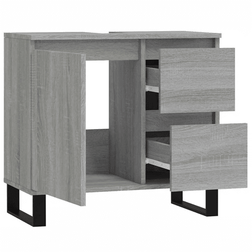 vidaXL Armário WC 65x33x60 cm derivados de madeira sonoma cinzento vidaXL Armário WC 65x33x60 cm derivados de madeira sonoma cinzento