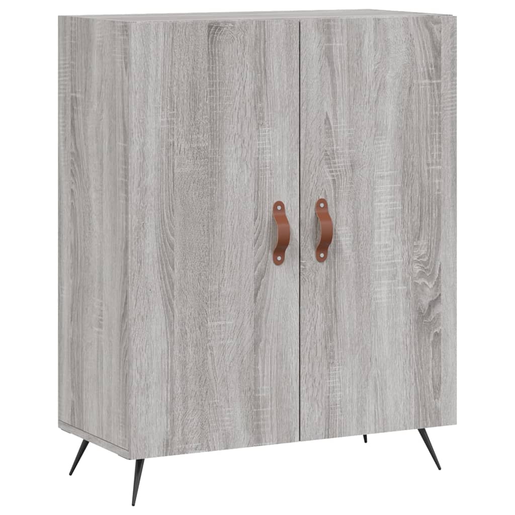 Vidaxl aparador de madera de ingeniería gris sonoma 69,5x34x90 cm