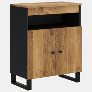 vidaXL Aparador c 2 portas 60x33x75 cm madeira de mangueira maciça