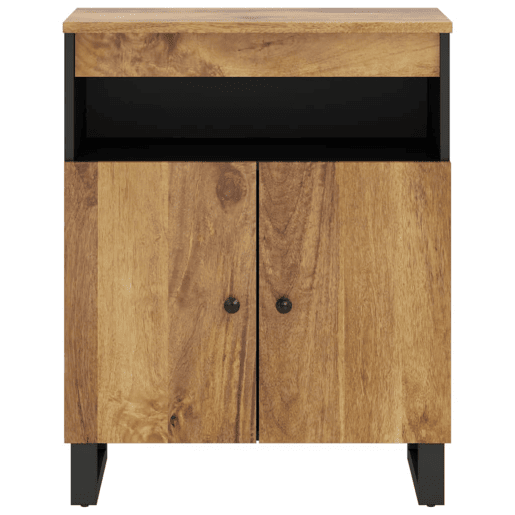 vidaXL Aparador c 2 portas 60x33x75 cm madeira de mangueira maciça