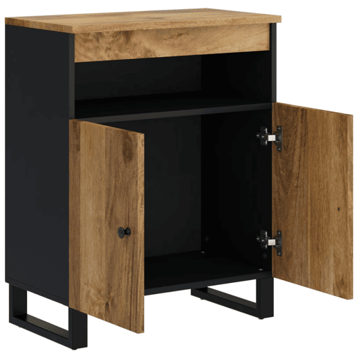 vidaXL Aparador c 2 portas 60x33x75 cm madeira de mangueira maciça
