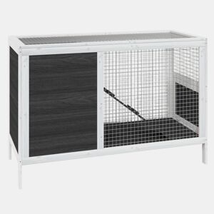 vidaXL Coelheira 103x44x69,5 cm pinho maciço cinzento