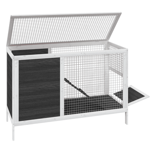 vidaXL Coelheira 103x44x69,5 cm pinho maciço cinzento vidaXL Coelheira 103x44x69,5 cm pinho maciço cinzento