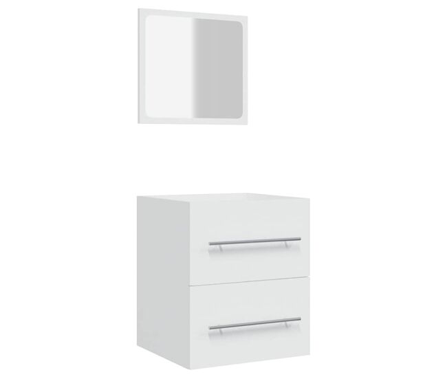 Vidaxl armario de baño con espejo blanco 41x38,5x48 cm