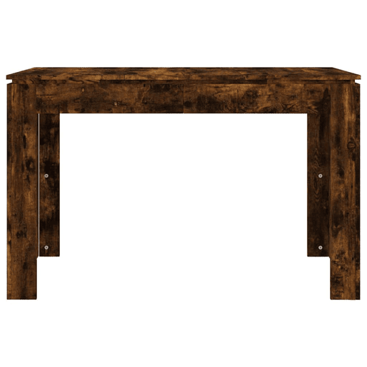 vidaXL Mesa de jantar 120x60x76 cm madeira processada carvalho fumado