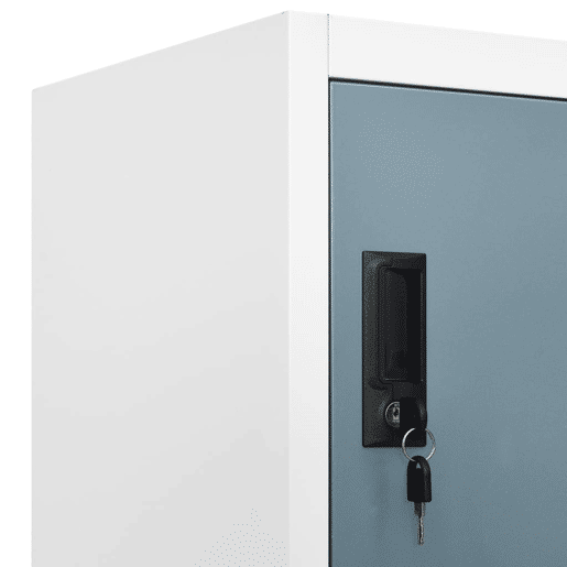 vidaXL Cacifo aço 90x45x180 cm cinza-claro e cinza-escuro