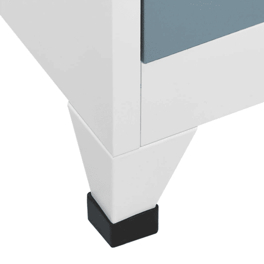 vidaXL Cacifo aço 90x45x180 cm cinza-claro e cinza-escuro