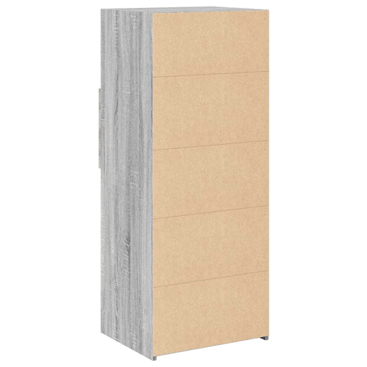 vidaXL Armário alto 50x42,5x124 cm derivados de madeira cinza sonoma vidaXL Armário alto 50x42,5x124 cm derivados de madeira cinza sonoma