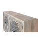 Aparador de mango con cuatro puertas decoradas y acabado natural Aparador de mango con cuatro puertas decoradas y acabado natural Blanco