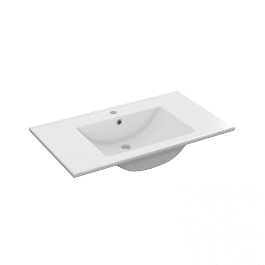 Conjunto de casa de banho com lavatório de cerâmica Sense Carvalho do Alasca 80 x 80 x 45 cm