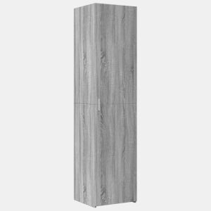 vidaXL Armário alto 45x42,5x185 cm derivados de madeira cinza sonoma