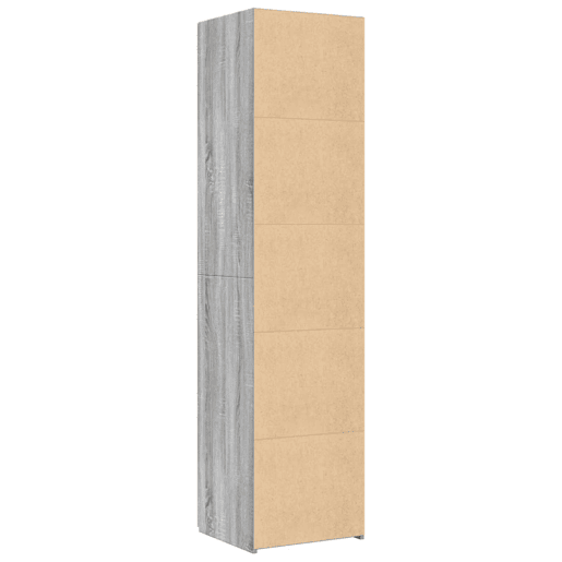 vidaXL Armário alto 45x42,5x185 cm derivados de madeira cinza sonoma