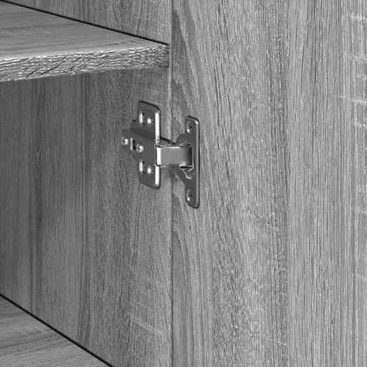 vidaXL Armário alto 45x42,5x185 cm derivados de madeira cinza sonoma