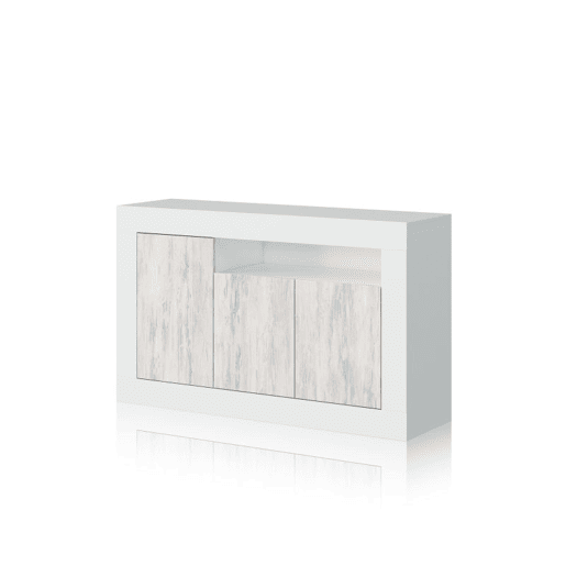 Aparador Gian Branco Artik (Branco mate) - Branco Velho 144 x 87 x 42 cm
