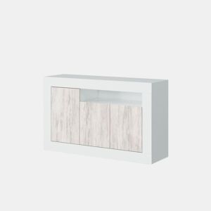 Aparador Gian Branco Artik (Branco mate) - Branco Velho 144 x 87 x 42 cm