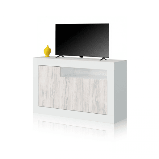 Aparador Gian Branco Artik (Branco mate) - Branco Velho 144 x 87 x 42 cm