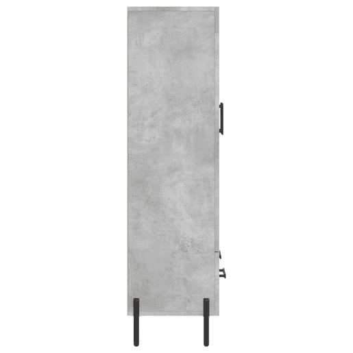 vidaXL Aparador alto 69,5x31x115 cm derivados de madeira cinza-cimento