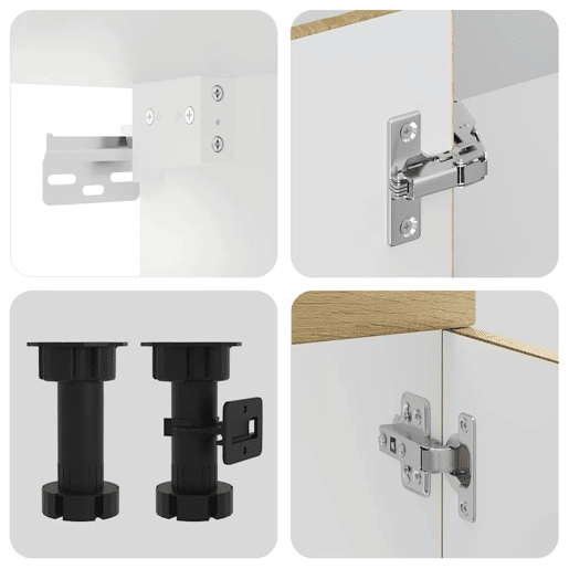 vidaXL 4 peças armário de cozinha conjunto Kalmar sonoma carvalho vidaXL 4 peças armário de cozinha conjunto Kalmar sonoma carvalho