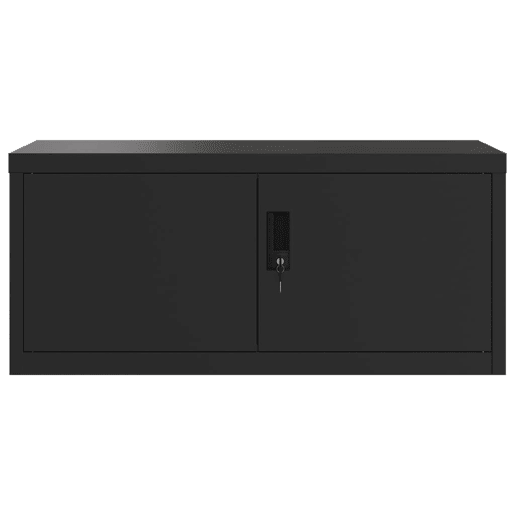 vidaXL Arquivador 90x40x145 cm aço preto